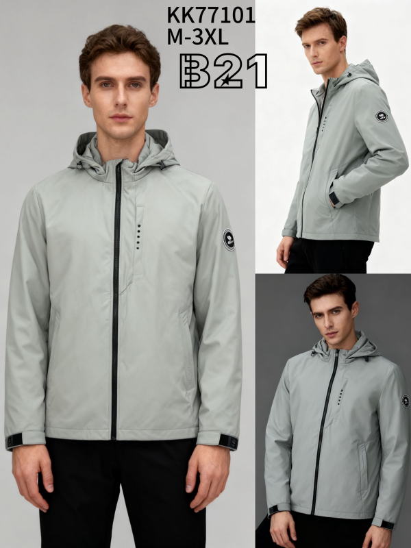 Kurtka męska cienka Roz M-3XL, 1 Kolor Paczka 5 szt 1